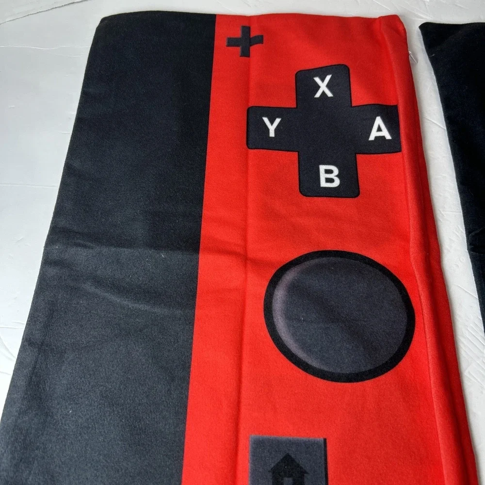 Nintendo Switch Throw Pillow Cases Gamer Gifts Soft Red Blue Controller